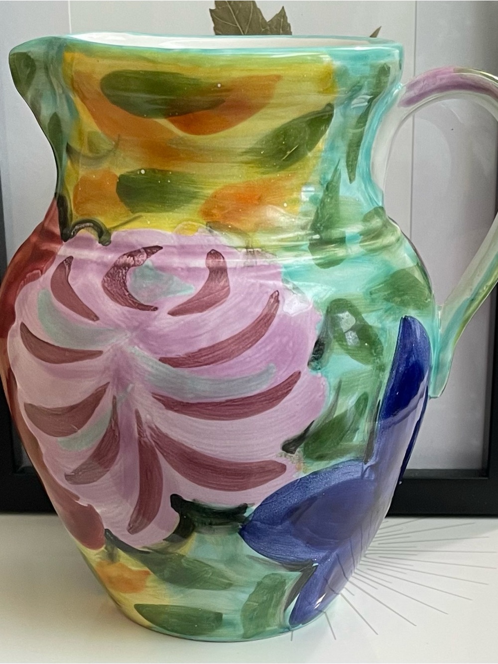 Water Pitcher Hand painted  
Made in Italy